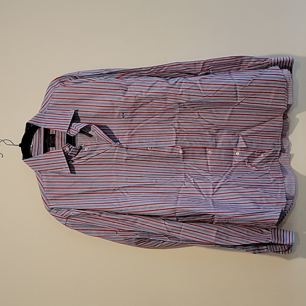 Paul and Shark Size 44 Mens Dress Shirt Button Down Stripe Yachting